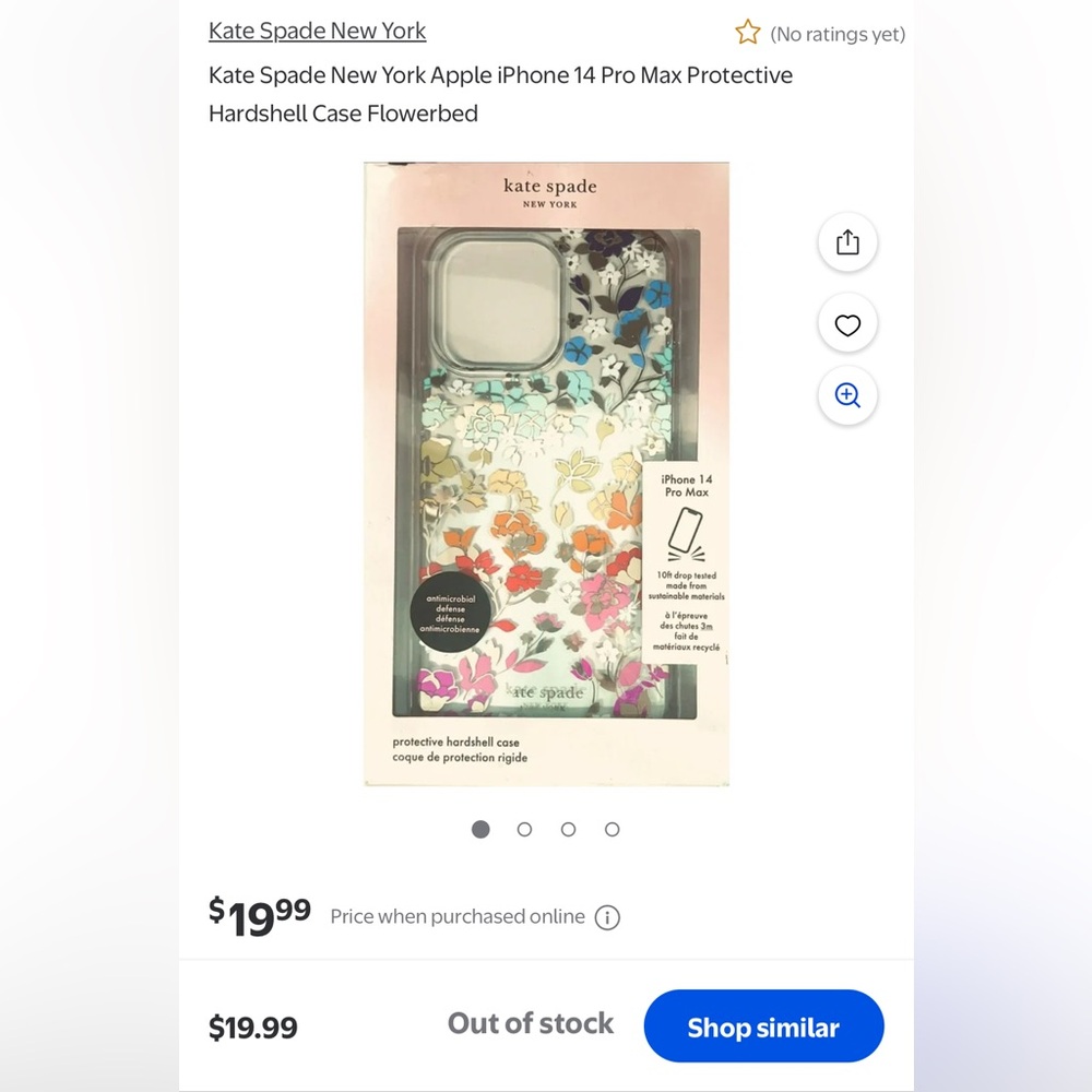 kate spade Floral iPhone 14 Pro Max Case - Multicolor